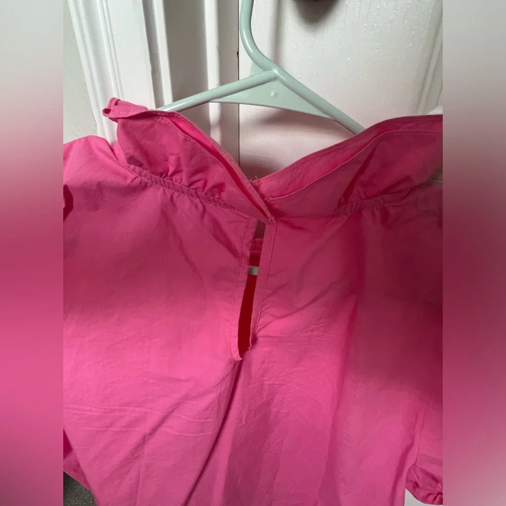 Pink Poplin Top - Picture 3 of 3